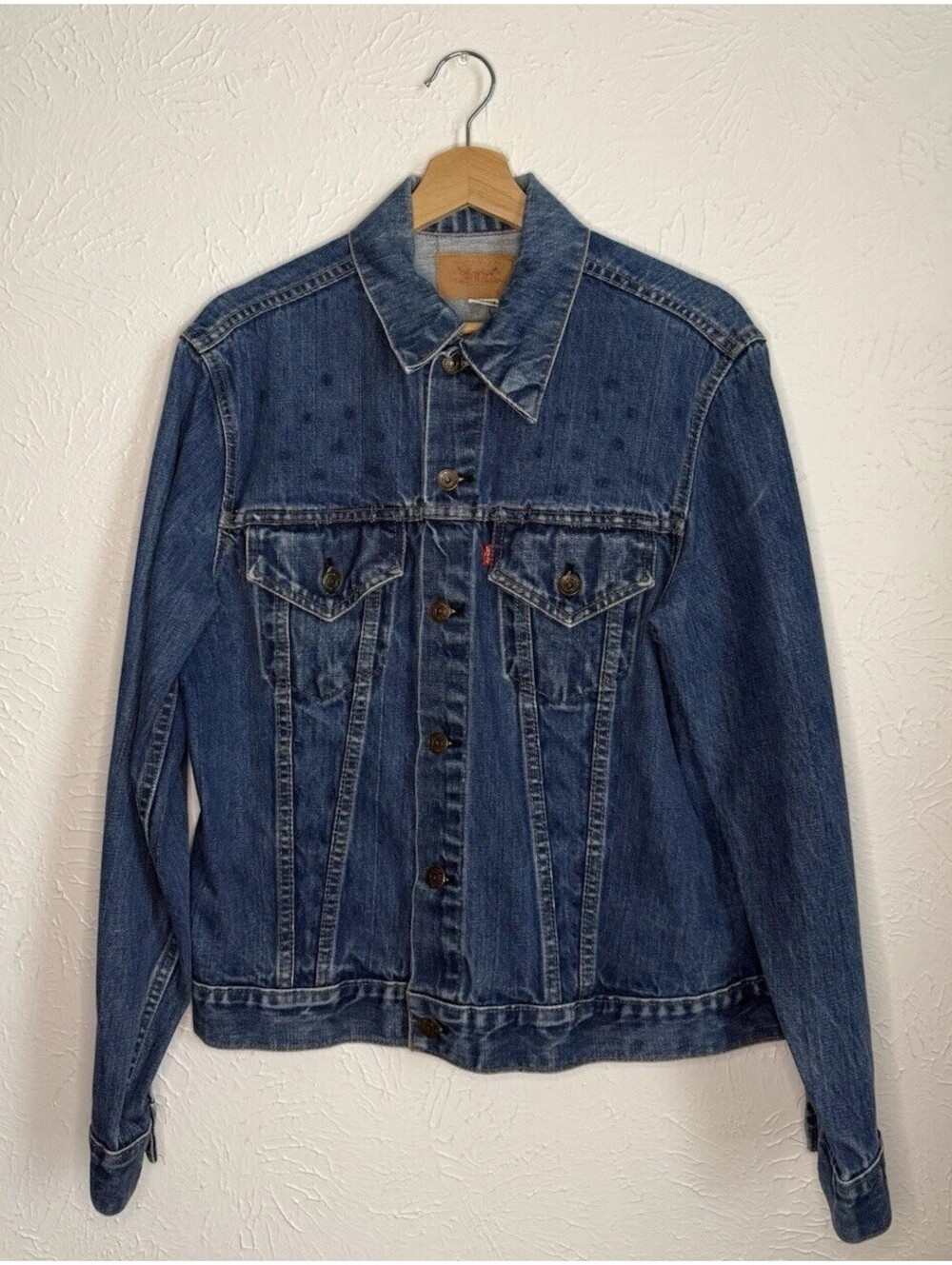 Vintage 70s Levi's 70505 Trucker Denim Jean Jacket Made In USA Size Medium